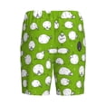 thumbnail image 7 of Daiia Funny Sheep Doing Yoga Mens Woven Stretch Pajama Short,Short Pajama Pants-Small, 7 of 7