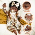 thumbnail image 4 of Muñeca Reborn ADFO para niña negra, 50 cm, realista, con acceso., 4 of 7