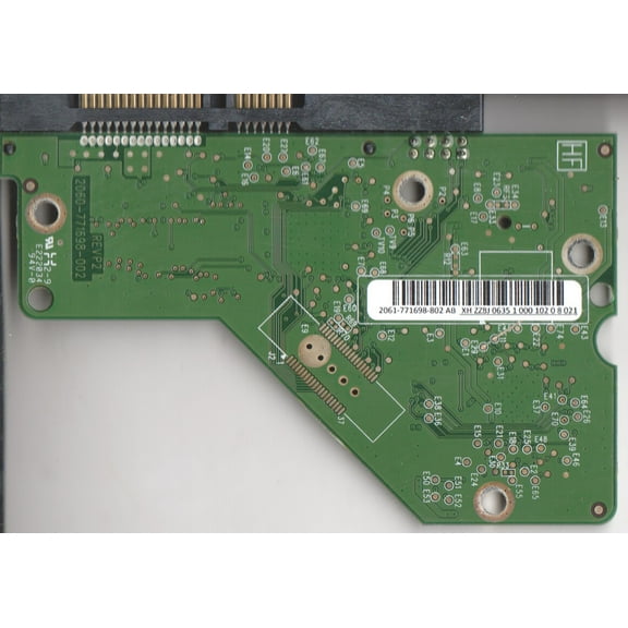 WD15EARS-00MVWB0, 2061-771698-802 AB, REV P2, WD SATA 3.5 PCB