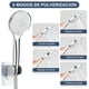 thumbnail image 4 of Regaderas para Baño de Lluvia de Alta Presión de 8 "/ ducha de 5 Modos Rociado mano, con brazo de extensión de 11 '', cabezal de ducha ajustable con soporte, manguera de 1,5 m (Cromo), 4 of 7