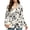 Black White Rose Pattern, variant on Pink Floral Dragonfly Women Suit Jacket, Long Sleeve Open Front Blazer with Pockets, Stretchy Fabric for Office and Fall Wear, Size Small
