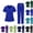 #01 Royal Blue, variant on Scrubs Set for Women, Classic V-Neck Short Sleeve Stretch Top & Cargo Pants Yoga Waistband, Nurse Uniform with Multi Pockets, #01 Dark Purple, S