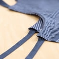 thumbnail image 6 of Mainstays Chef Kitchen Apron, 28" x 32" Cotton Apron with Pocket for Cooking, Baking, Gardening, Blue Floral Stripe, 6 of 7