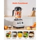 thumbnail image 4 of VEVOR Licuadora de 85 oz y 1400 W para batidos Licuadora procesadora de alimentos para cocina, 4 of 9