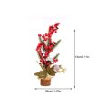 thumbnail image 4 of sweethay Árbol de Navidad Suministros festivos Adorno de escritorio Artesanía multipropósito Decoraciones para el hogar Dulce regalo Árboles de Kits de decoración para fiestas Rojo sweethay HA070077-03, 4 of 6