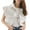 White, variant on Huvoen Womens Cropped Buttons Down Shirt Summer Distressed Collared Sleeveless Jean Jacket Coat Loose Denim Tops with Pockets Blue s