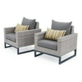 thumbnail image 1 of RST Brands Milo Gray Patio Outdoor Club Chair - Set of 2, 1 of 8