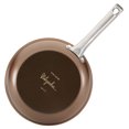 thumbnail image 6 of Ayesha Curry 09059 Home Collection Porcelain Enamel Nonstick Skillet Twin Pack with Silicone Handle Sleeves, Brown Sugar, 6 of 7