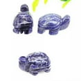 thumbnail image 3 of K-KED Natural Gemstone Blue Sodalite Quartz Longevity Crystal Carved Turtle Healing, 3 of 6