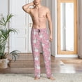 thumbnail image 2 of Naloa Rabbit And Flower Pajama Pants Men, PJ Bottoms, Sleep & Lounge Pants-XX-Large, 2 of 6