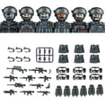thumbnail image 2 of Bloques de construcción militares populares, soldados de las fuerzas especiales fantasma, figuras de bandidos, accesorios, pistolas, mochilas, chalecos, cinturones, armas, juguetes para niños, 2 of 5