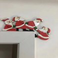 thumbnail image 2 of Decoración navideña para marco de puerta con Papá Noel y ángeles, decoración navideña para puertas y ventanas con renos de Papá Noel, puertas, ventanas y paredes del hogar: Papá Noel, rojo, 2 of 2