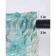 thumbnail image 6 of Turquoise Turtle Curtains 45 Inch Length, Sheer Curtains for Bedroom Living Room Window Farmhouse Coastal Starfish Seaweeds Rod Pocket Voile Drapes Kitchen Curtains Small Half Window 42"x45" 2 Panels, 6 of 6