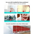 thumbnail image 4 of Red Christmas Window Privacy Film Stained Glass Window Film Decorative Windows Cover Static Windows Cling for Glass Snowman Truck Xmas Tree Ball Snowflake Winter Stickers for Bathroom 17.7"x39.3", 4 of 7
