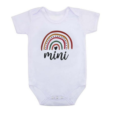 

Leutsin Baby Girls Romper Toddler Baby Girls Boys Short-sleeve Print Romper Comfortable Fart Clothes