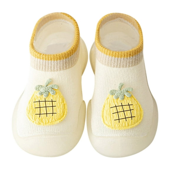 Otqutp Toddler Wedding Shoes Kids Baby Boys Girls Shoes First Walk-ers Cute Cartoon Antislip Wearproof Socks Shoes Crib Shoes