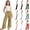 big girls casual pants-Khaki, variant on RTKFRFLM Girls Solid Casual Pants Soft Cotton Lounge Trousers with Comfortable Elastic Waistband for Kids Big Girls Size 4-15 Years