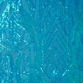 thumbnail image 3 of Zelouf Lilianna Placement Sequin  , Sewing, DIY, Crafts Fabric by the Yard, Azure / River, 5 Yard, 3 of 3