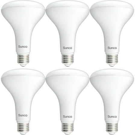 Sunco 6 Pack BR30 LED Bulb, Recessed Can Light Bulbs, Indoor Flood Lighting, 1600 LM, 16W (100W Equivalent) 3000K Warm White, E26 Medium Base, Dimmable UL