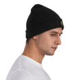 thumbnail image 6 of XMXT Winter Casual Beanie Hats for Men Women, Egyptian Pharaoh Skull Unisex Adult Cap Warm Daily Knit Hat Skull Caps, Black, 6 of 9