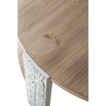 thumbnail image 5 of GZXS 31.5 Inch Round Coffee Table, 2-Tier Farmhouse Center Table with Open Shelf for Living Room, Brown & White, 5 of 6