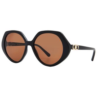 CHLOE 58mm Round Women\'s Sunglasses in Burnt Orange Chloé Women main image 4