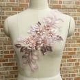 thumbnail image 3 of SPRING PARK Flower Sequin Rhinestone Motif Trim Applique Wedding Dress DIY Sewing Embroidery, 3 of 7