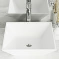 thumbnail image 6 of St. Tropez Square Ceramic Vessel Sink, 6 of 9