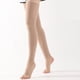 thumbnail image 3 of Sonducket Calcetines hasta el muslo antideslizantes de nailon para mujer, para pasos seguros y seguros sobre el calcetín hasta la rodilla Medias negro L, 3 of 6