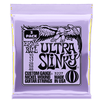 Ernie Ball Electric Guitar Nickel Plated Steel Wound Strings, 6.00 in