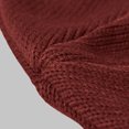 thumbnail image 3 of Xfvqtps Mens and Womens Beanie Knit Solid Color Simplicity Fashion Stretch Windproof Coldproof Warm Outdoor Fall Soft Skull Cap Wine, 3 of 4