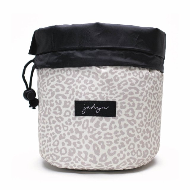 Bolsa de maquillaje de viaje Jadyn Cinch Top, organizador de cosméticos compacto