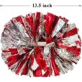 thumbnail image 2 of 4 Pack Cheerleading Pom Poms,metallic Cheer Pom Poms With Training Baton Handle, 2 of 5