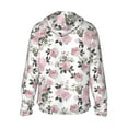 thumbnail image 3 of Haiem Rose Flowers UPF 50+ Fishing Shirts for Men Long Sleeve UV Sun Protection Hoodie Non-Mask Outdoor Hiking Shirts, 3 of 9