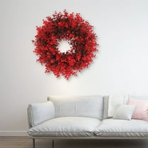 Jienlioq Christmas Clearance Extra Large Christmas Wreath Decor for Front Door Window Display - Holiday Mall Scene Setting Prop Giftable Xmas Hanging Ornament Indoor Outdoor