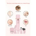 thumbnail image 2 of SNNROO 4 in 1 Cordless Hair&nbsp;Removal Ladies Shaver Painless Body Hair Trimmer Remover Rechargeable Epilator for Bikini Facial Nose Ear Eyebrows Leg Armpit Clipper Grooming Groomer Kit, 2 of 7