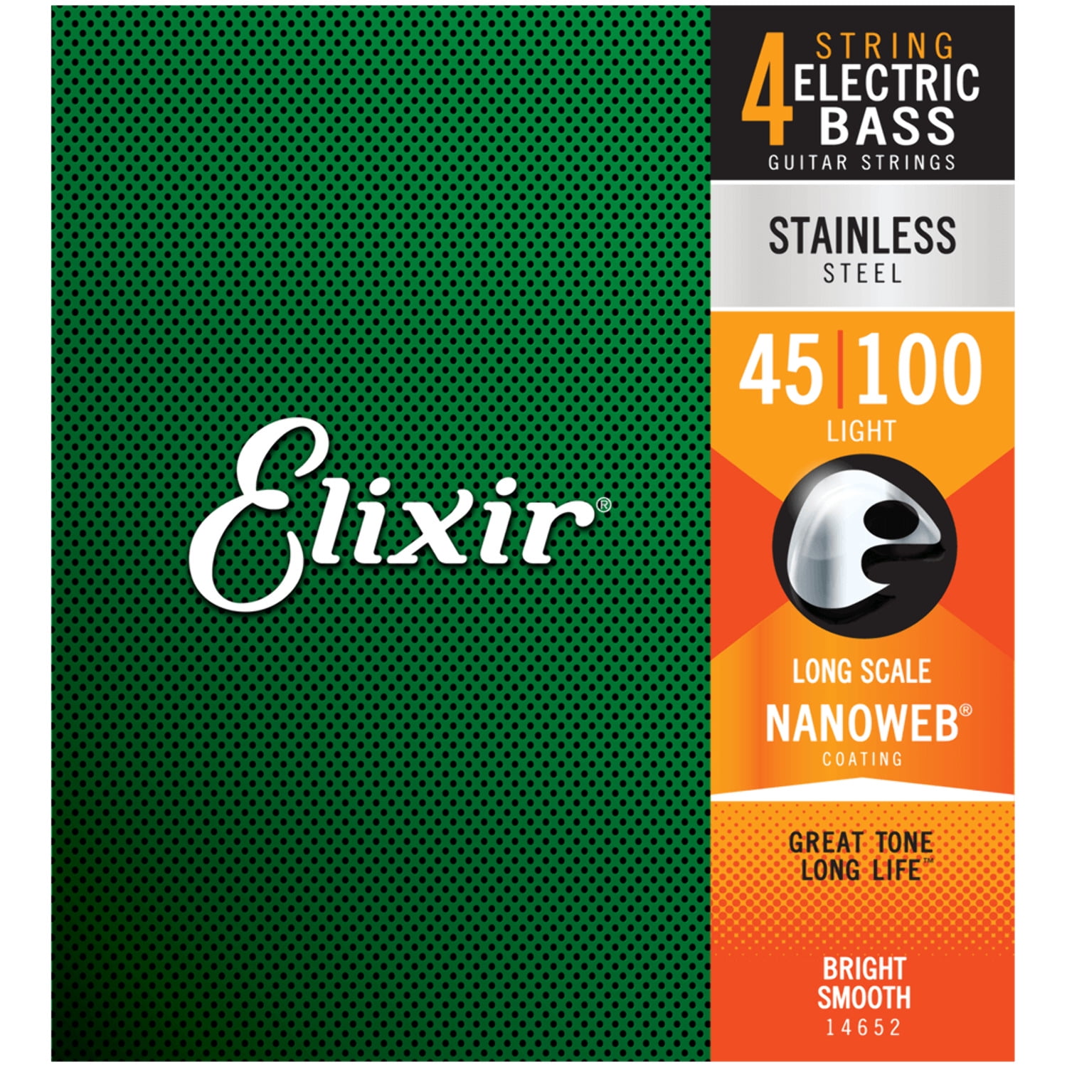 Elixir Stainless Steel Nanoweb Bass Guitar Strings