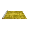 thumbnail image 2 of Ahgly Company Machine Washable Indoor Rectangle Persian Yellow Traditional Area Rugs, 4' x 6', 2 of 4