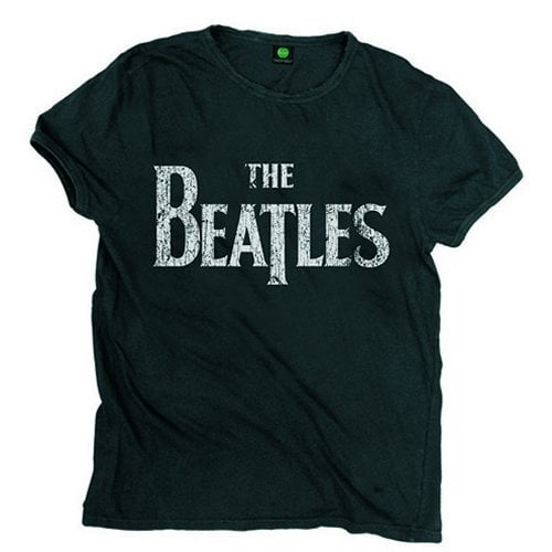 The Beatles Unisex T-Shirt Drop T Logo Vintage (Small)