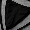 thumbnail image 3 of Taqqpue Men's Underwear Thong Briefs Sexy Low Rise G-String Briefs, Breathable & Stretchable T-Back Lingerie 3D Support Pouch Underpants, 3 of 7