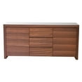thumbnail image 1 of Pangea Home Bowa Modern High Gloss Lacquer Wood Buffet in Walnut, 1 of 7