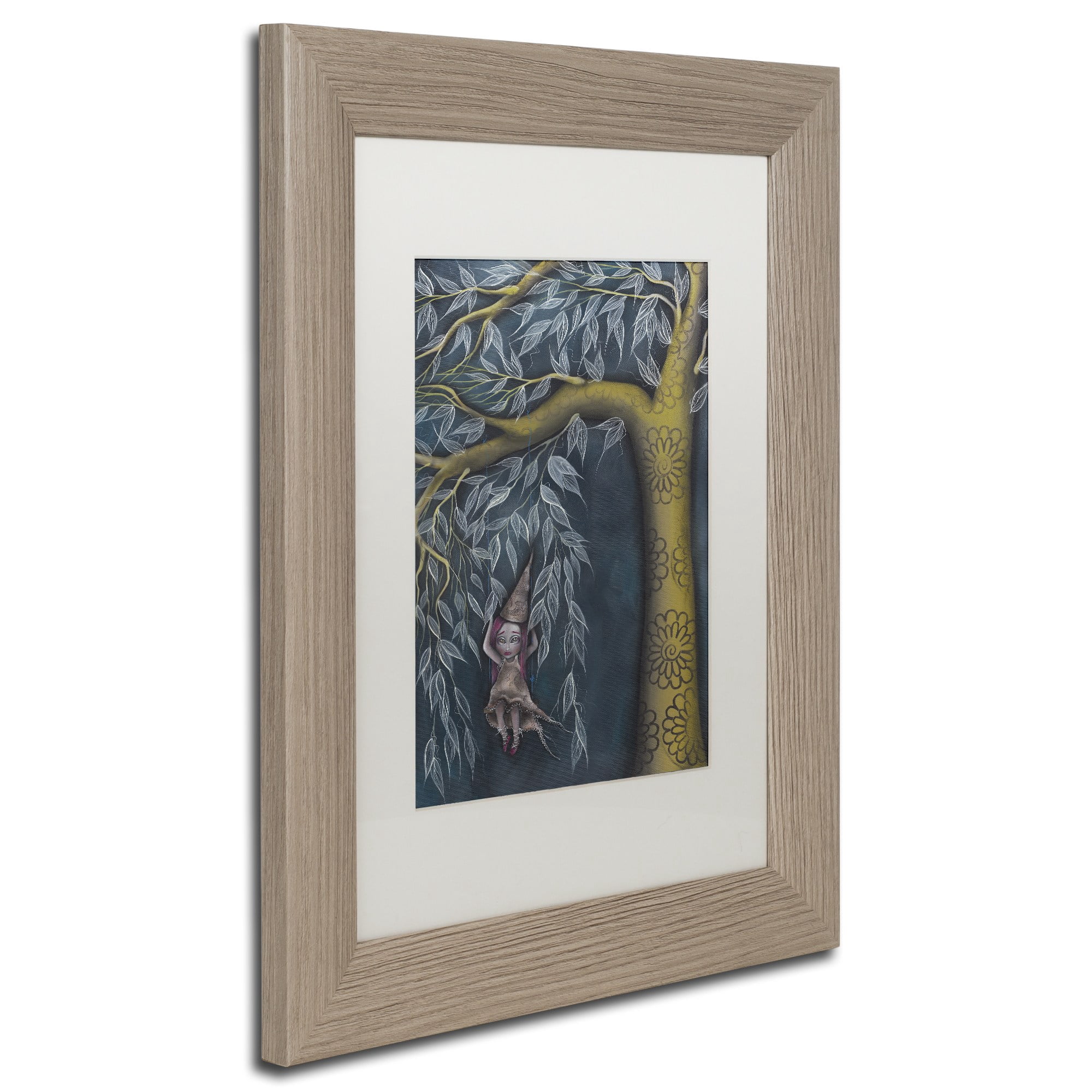 Trademark Fine Art 'Boat on Salt Pond' Canvas Art by Michael Blanchette Photography, White Matte, Black Frame