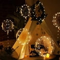 thumbnail image 3 of (Blanco cálido), globos iluminados, 7 paquetes de globos Bobo de 20 pulgadas para el Día de San Valentín con cuerdas de luces LED de 10 pies para el Día de San Valentín, bodas, Navidad y cumpleaños, 3 of 5