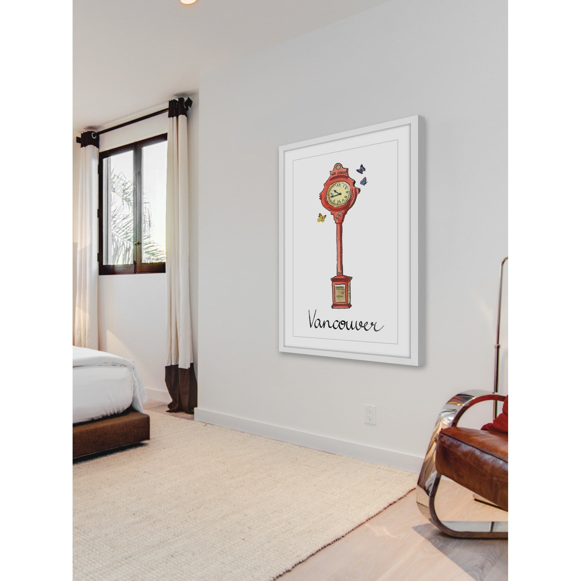 "Birks Clock Tower" Framed Painting Print