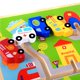 thumbnail image 2 of Juguete De Combinación De Tráfico De Madera Vehículos Reconocimiento De Color Juguete Educativo Preescolar Con 5 Bloques De Vehículos Para Niños De 0 A 3 Años Niños De Jardín De Infantes Scienceny FN002792-00, 2 of 6