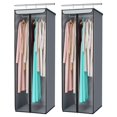 thumbnail image 1 of Bolsa de almacenamiento de ropa Univivi, 137 x 51 x 137 cm, ventana transparente, paquete de 2, 1 of 6