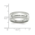 thumbnail image 2 of Primal Gold 10 Karat White Gold 8mm Double Milgrain Comfort Fit Band Size 12, 2 of 7
