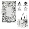 thumbnail image 2 of Black And White Ink Flower Picnic Blanket Waterproof Outdoor Beach Blanket Hand-held Pad Suitable for Travel, Camping, Beach, Family Gatherings, 2 of 8