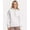 White, variant on JERZEES IC49MR Ultimate CVC Hooded Sweatshirt-White-3XL