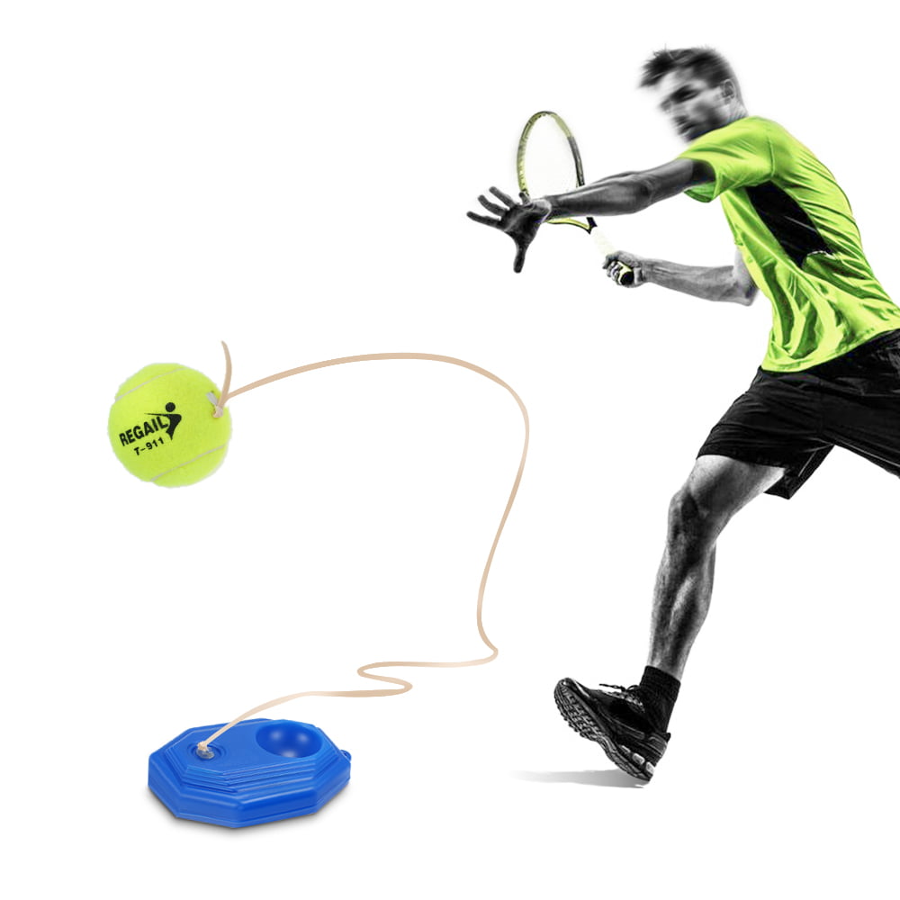 Tennis Trainer Practice Indoor Self-Study Ball Back Base Portable Training Set 